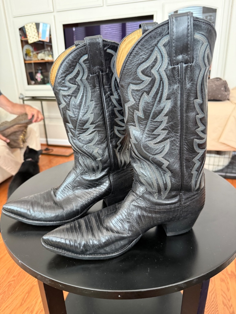 Men's Justin Snakeskin Western Leather Boots 8310 - Picture 2 of 6